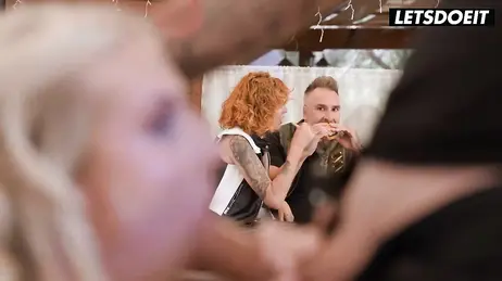 Exhibitionist couple starts having sex in the middle of a company meeting...!!
