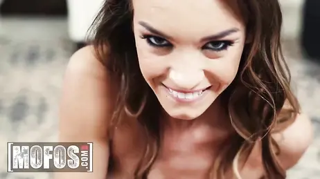 Porn star Charity Crawford looks at you with this face before you fuck her