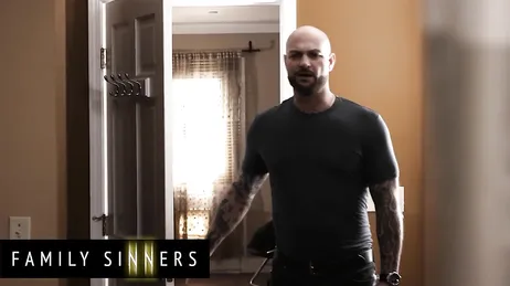 Heta styvbröder ger efter för lust och knullar som djur