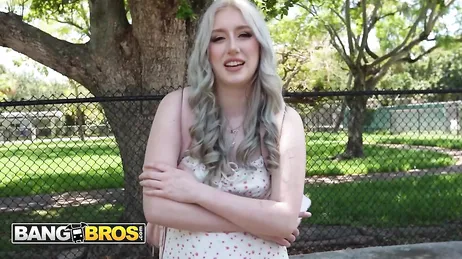 Young Izzy Rae and her first XXX porn scene for BangBros