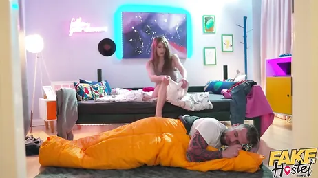 My girlfriend arrives early and catches me having sex with her sister!!