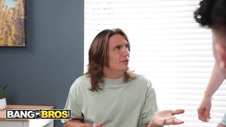 Mom showers with my two best friends, she's going to fuck them...!!