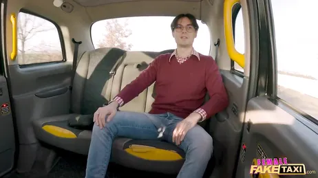 The taxi driver can't take her eyes off the handsome customer: she really wants to sleep with him