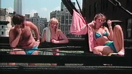 Nippel lecken und lesbischer Muschi-Essen im 80er-Jahre-Pornofilm