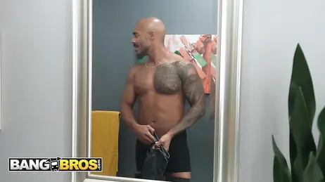 My brother's black boyfriend gets in the shower with me: he's got a huge cock