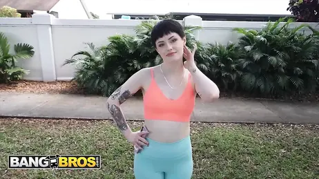 She seemed shy and innocent, but she goes on a black cock porn festival.