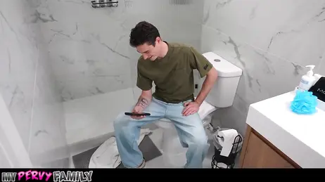 Are you there? You're not jerking off in the bathroom, are you?